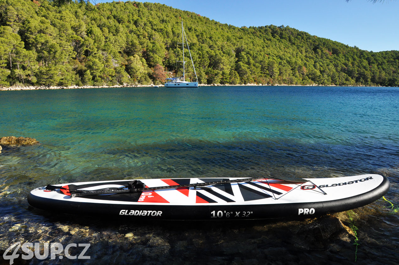 Paddleboard Gladiator Pro 10,6 Chortvatsko, ostrov Mljet, Polače